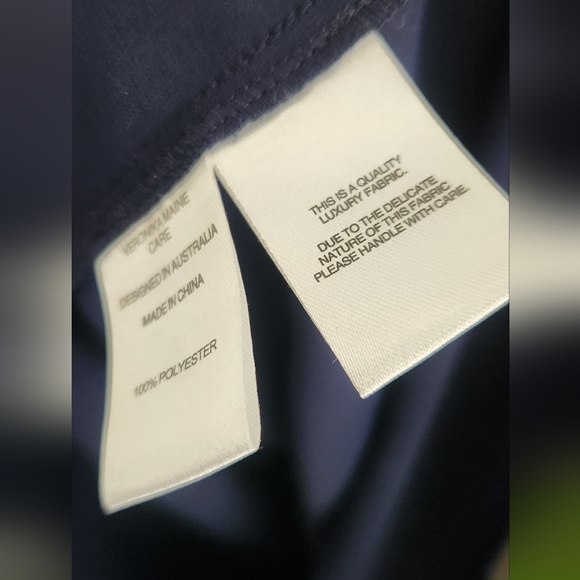 Veronika Maine Size 16 Navy Blue Dress - Picture 5 of 5